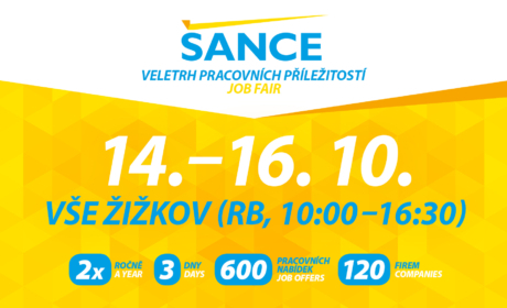 Job Fair Šance at VŠE 14. – 16.10.2025