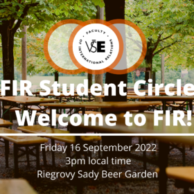 Welcome to FIR – a casual student event /16.9.2022/