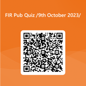 Save the date: Have fun during FIR Pub Quiz! /9. 10./