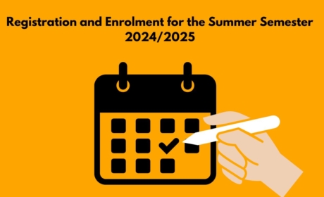 Registration and Enrolment for the Summer Semester 2024/2025: Start from 2.1 to 28.1.2025