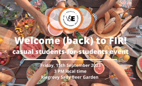Welcome (back) to FIR! – students-for-students event /15.09.2023